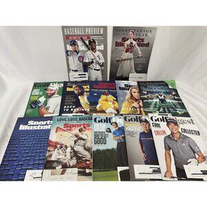 Mixed Lot of 12 Magazines Sports Illustrated Golf Digest Basketball